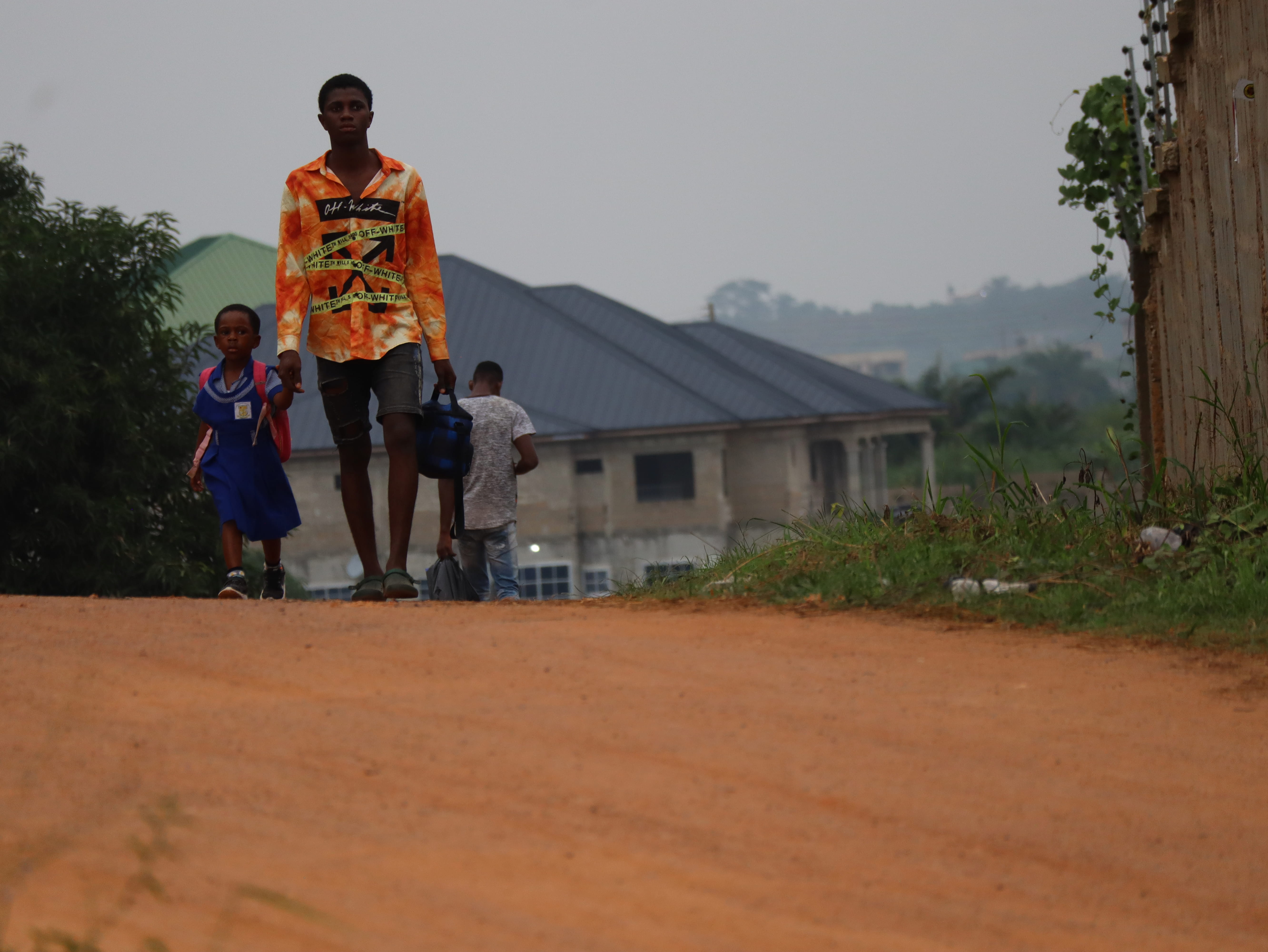 Walking to school Ghana
